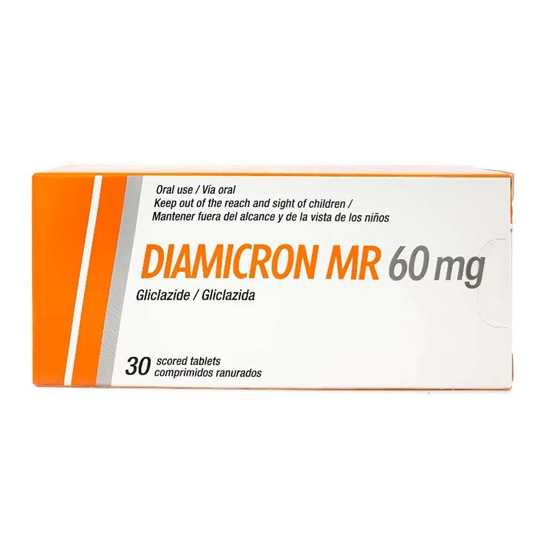 Diamicron 60mg MR 30 tabs